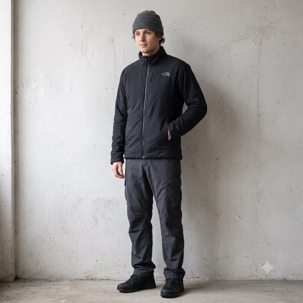 The North Face Mens Ventrix Jacket Medium Black Full Zip Ripstop Gorpcore
